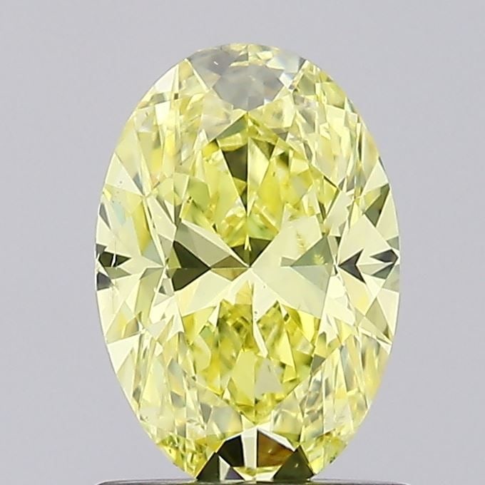Loose Diamond - OVAL 1.01ct Fancy Intense Yellow VS2: Loose Diamond - OVAL 1.01ct Fancy Intense Yellow VS2 Source: This is a real non-mined Diamond that has been grown in a lab Shape: OVAL Carats: 1.01 Color: Fancy Intense Yellow Certification: IGI Video