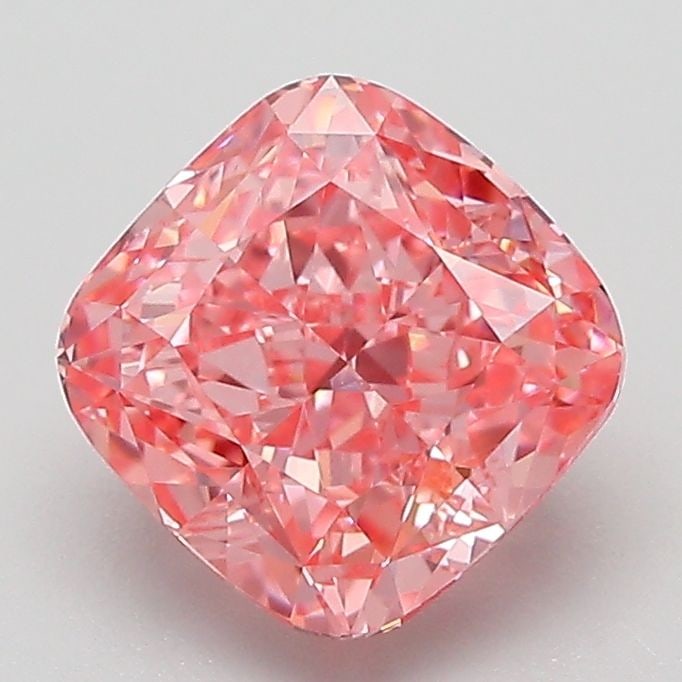 Loose Diamond - CUSHION MODIFIED 2.02ct Fancy Vivid Pink VS1: Loose Diamond - CUSHION MODIFIED 2.02ct Fancy Vivid Pink VS1 Source: This is a real non-mined Diamond that has been grown in a lab Shape: CUSHION MODIFIED Carats: 2.02 Color: Fancy Vivid Pink Certific