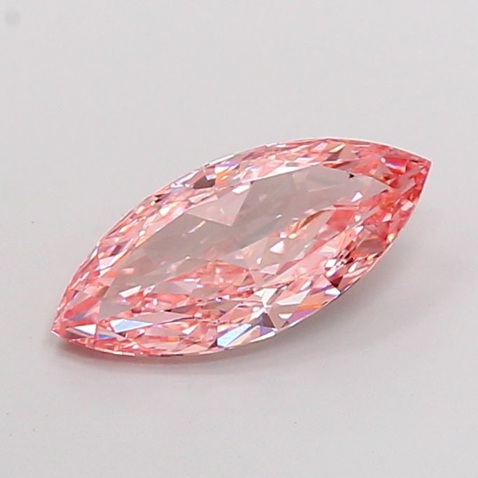 Loose Diamond - MARQUISE 2.52ct Fancy Vivid Pink VS2: Loose Diamond - MARQUISE 2.52ct Fancy Vivid Pink VS2 Source: This is a real non-mined Diamond that has been grown in a lab Shape: MARQUISE Carats: 2.52 Color: Fancy Vivid Pink Certification: IGI Video