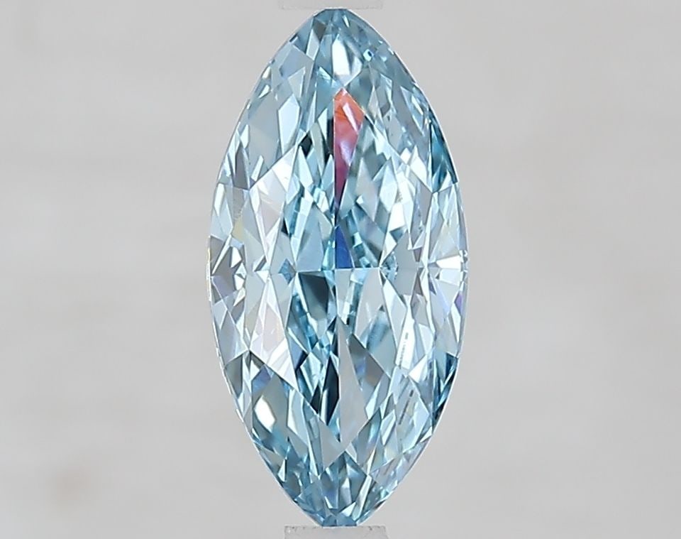 Loose Diamond - MARQUISE 1.59ct Fancy Vivid Blue VS1: Loose Diamond - MARQUISE 1.59ct Fancy Vivid Blue VS1 Source: This is a real non-mined Diamond that has been grown in a lab Shape: MARQUISE Carats: 1.59 Color: Fancy Vivid Blue Certification: IGI Video