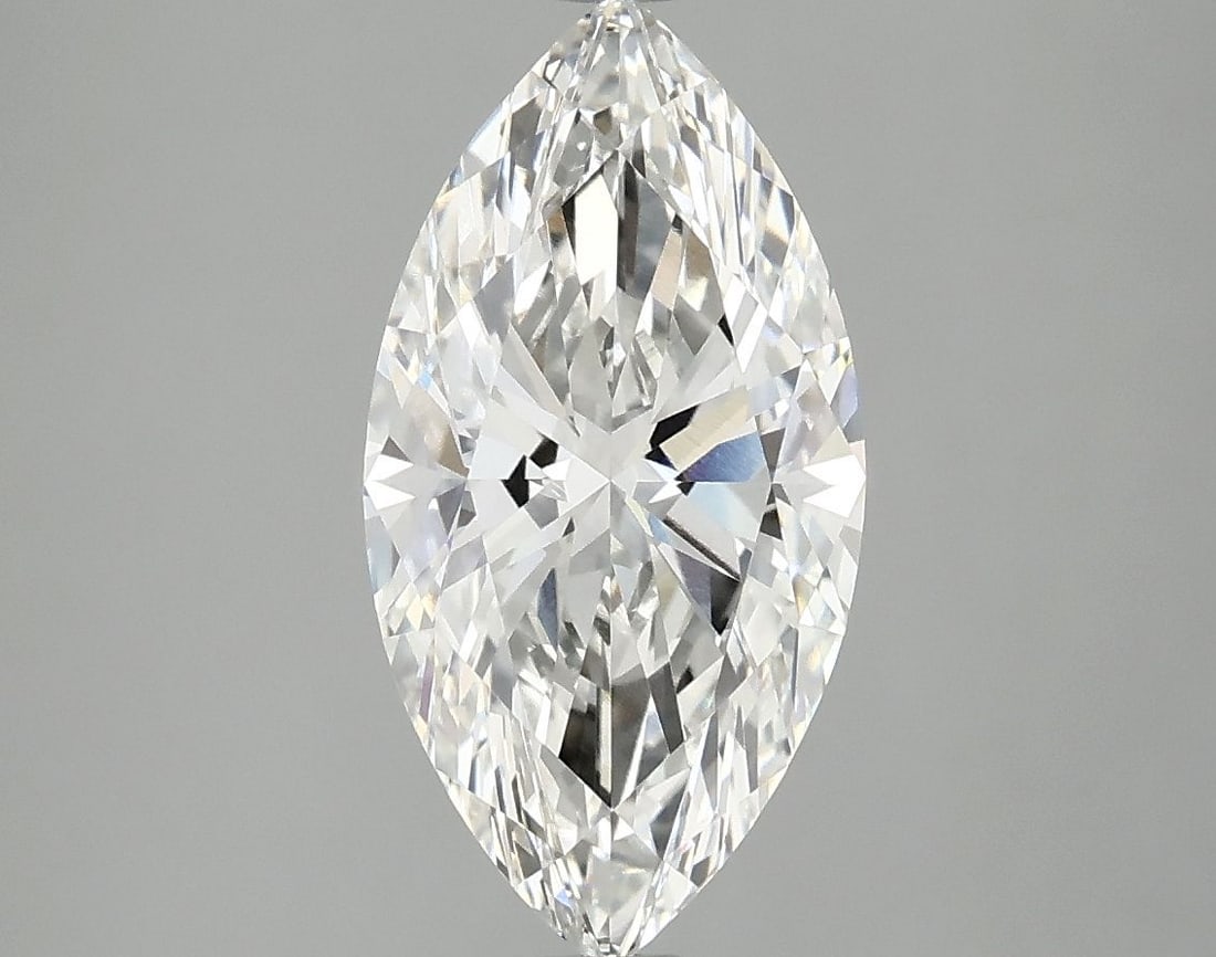Loose Diamond - MARQUISE 2.42ct F VVS2: Loose Diamond - MARQUISE 2.42ct F VVS2 Source: This is a real non-mined Diamond that has been grown in a lab Shape: MARQUISE Carats: 2.42 Color: F Clarity: VVS2 Certification: IGI Video: