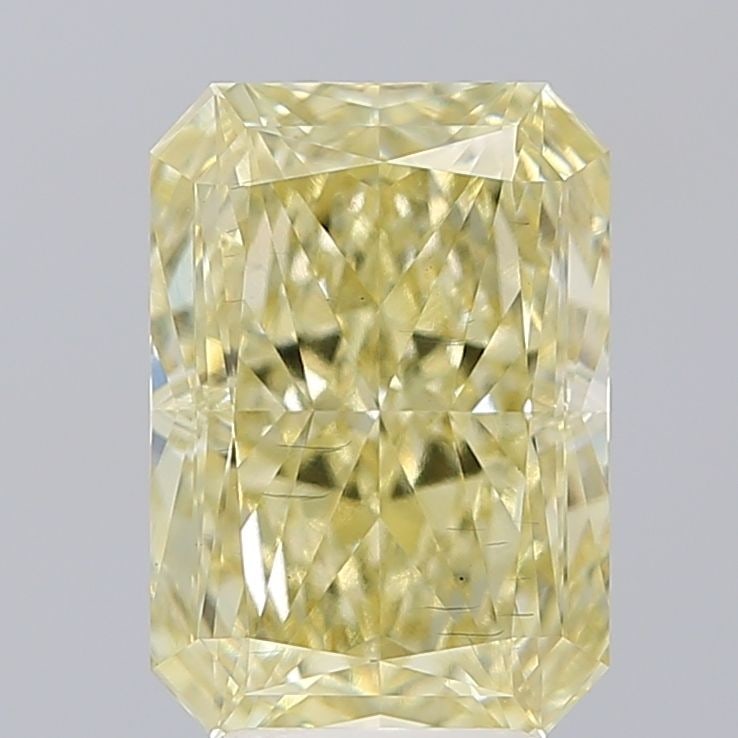 Loose Diamond - RADIANT 5.12ct Fancy Yellow VS2: Loose Diamond - RADIANT 5.12ct Fancy Yellow VS2 Source: This is a real non-mined Diamond that has been grown in a lab Shape: RADIANT Carats: 5.12 Color: Fancy Yellow Certification: IGI Video: