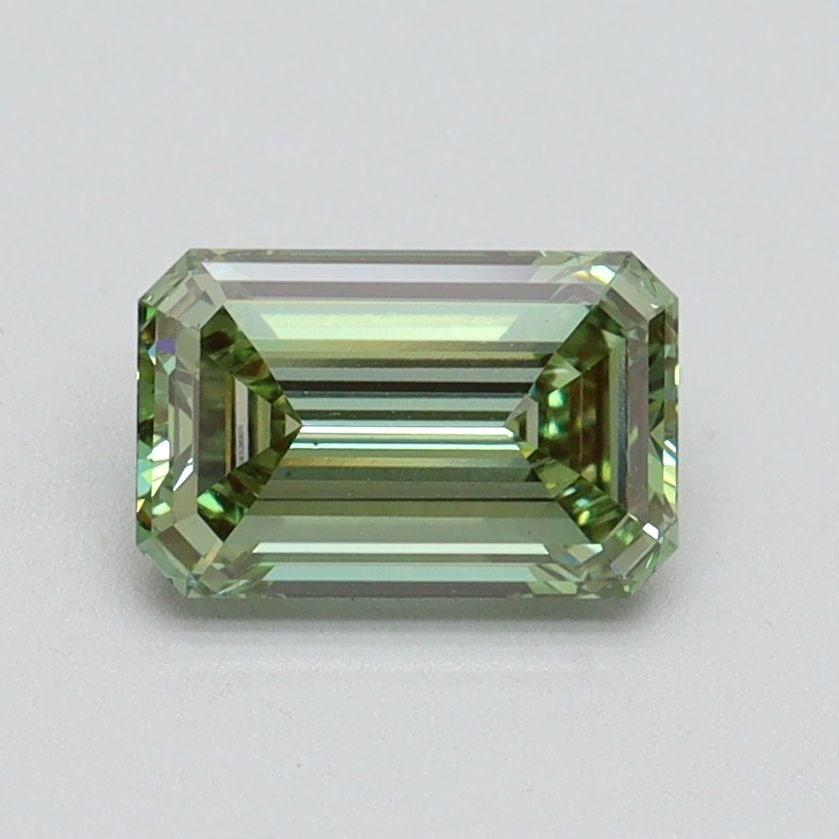 Loose Diamond - EMERALD 1.0ct Fancy Vivid Green VS1: Loose Diamond - EMERALD 1.0ct Fancy Vivid Green VS1 Source: This is a real non-mined Diamond that has been grown in a lab Shape: EMERALD Carats: 1.0 Color: Fancy Vivid Green Certification: IGI Video: