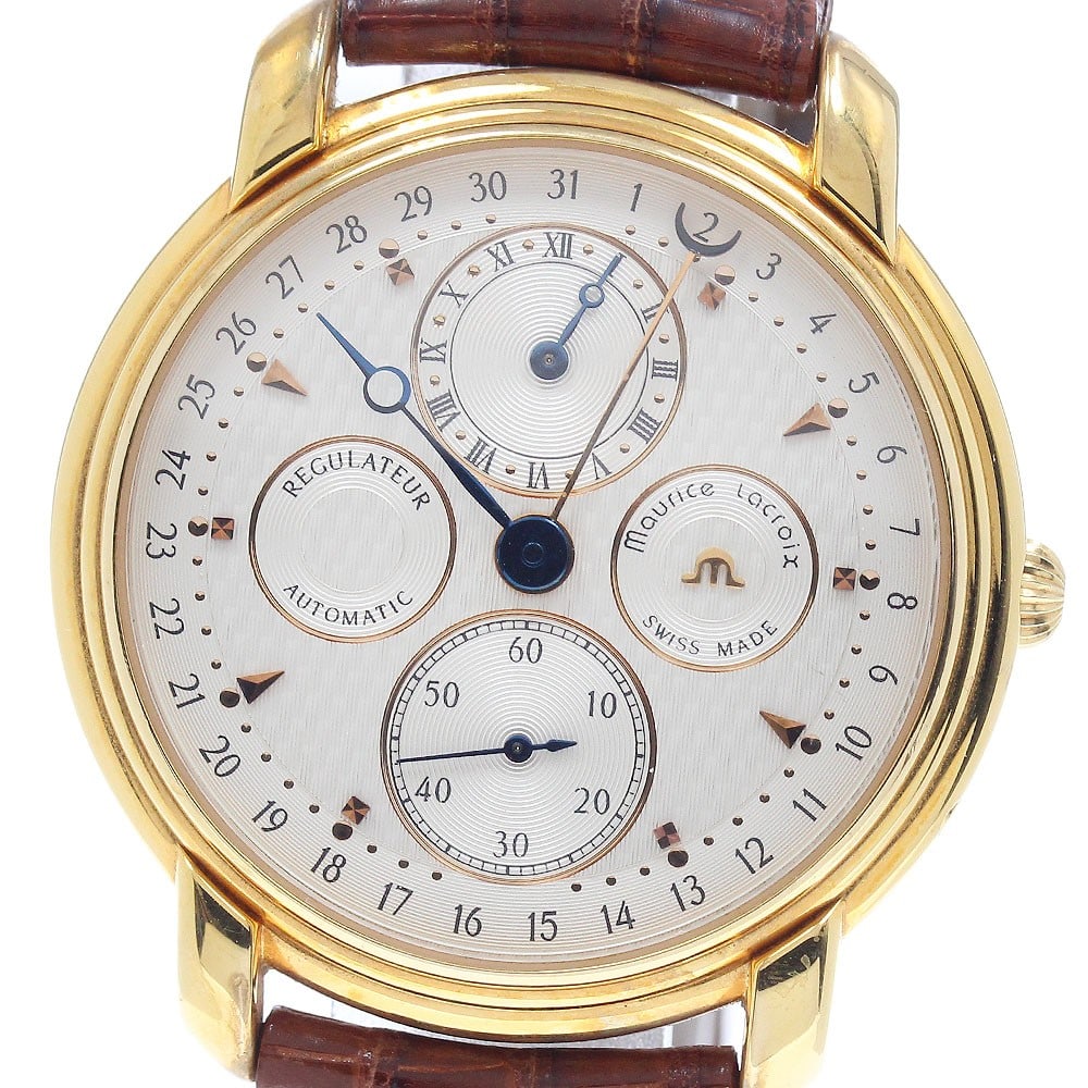 Maurice Lacroix Regulator 19275 Automatic Mens Wristwatch Pointer Date (1 of 6)