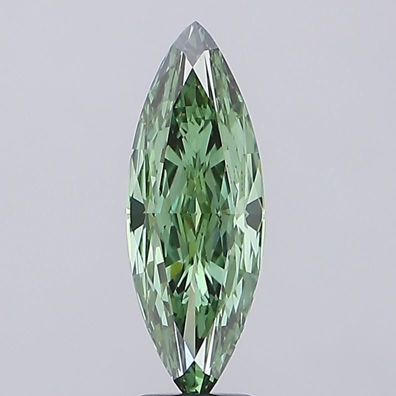 Loose Diamond - MARQUISE 4.07ct Fancy Vivid Green VVS2: Loose Diamond - MARQUISE 4.07ct Fancy Vivid Green VVS2 Source: This is a real non-mined Diamond that has been grown in a lab Shape: MARQUISE Carats: 4.07 Color: Fancy Vivid Green Certification: IGI Vi