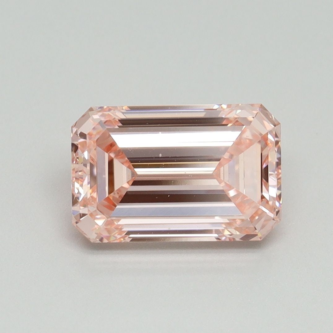 Loose Diamond - EMERALD 2.11ct Fancy Intense Pink VS1: Loose Diamond - EMERALD 2.11ct Fancy Intense Pink VS1 Source: This is a real non-mined Diamond that has been grown in a lab Shape: EMERALD Carats: 2.11 Color: Fancy Intense Pink Certification: IGI Vid