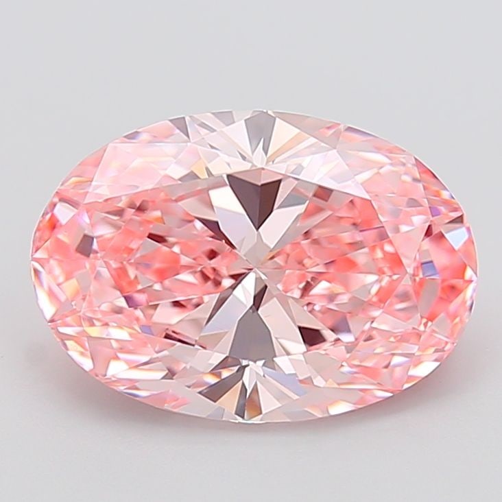 Loose Diamond - OVAL 5.01ct Fancy Vivid Pink VS1: Loose Diamond - OVAL 5.01ct Fancy Vivid Pink VS1 Source: This is a real non-mined Diamond that has been grown in a lab Shape: OVAL Carats: 5.01 Color: Fancy Vivid Pink Certification: IGI Video: