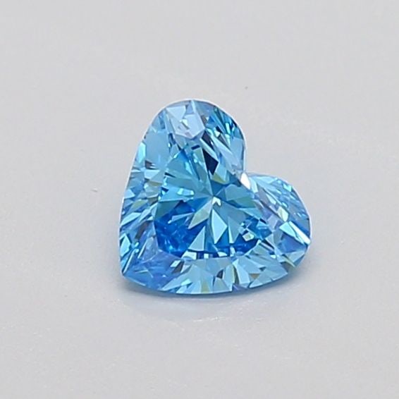 Loose Diamond - HEART 0.3ct Fancy Vivid Blue VS1: Loose Diamond - HEART 0.3ct Fancy Vivid Blue VS1 Source: This is a real non-mined Diamond that has been grown in a lab Shape: HEART Carats: 0.3 Color: Fancy Vivid Blue Certification: IGI Video: