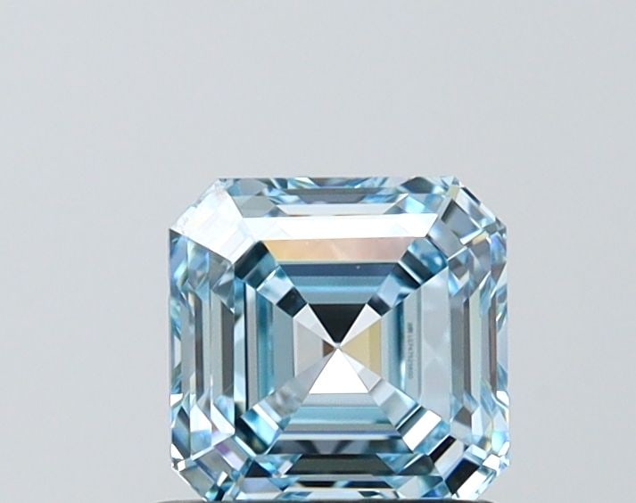 Loose Diamond - ASSCHER 1.06ct Fancy Intense Blue VVS2: Loose Diamond - ASSCHER 1.06ct Fancy Intense Blue VVS2 Source: This is a real non-mined Diamond that has been grown in a lab Shape: ASSCHER Carats: 1.06 Color: Fancy Intense Blue Certification: IGI Vi
