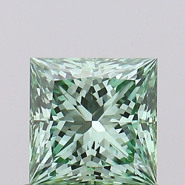 Loose Diamond - PRINCESS 0.7ct Fancy Vivid Green VS2: Loose Diamond - PRINCESS 0.7ct Fancy Vivid Green VS2 Source: This is a real non-mined Diamond that has been grown in a lab Shape: PRINCESS Carats: 0.7 Color: Fancy Vivid Green Certification: IGI Video