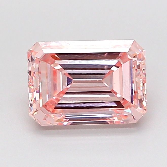 Loose Diamond - EMERALD 1.5ct Fancy Vivid Pink VS2: Loose Diamond - EMERALD 1.5ct Fancy Vivid Pink VS2 Source: This is a real non-mined Diamond that has been grown in a lab Shape: EMERALD Carats: 1.5 Color: Fancy Vivid Pink Certification: NONE Video:
