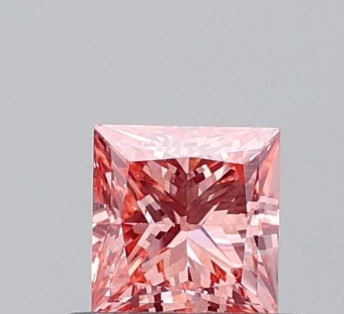 Loose Diamond - PRINCESS 0.56ct Fancy Vivid Pink VS2: Loose Diamond - PRINCESS 0.56ct Fancy Vivid Pink VS2 Source: This is a real non-mined Diamond that has been grown in a lab Shape: PRINCESS Carats: 0.56 Color: Fancy Vivid Pink Certification: IGI Video