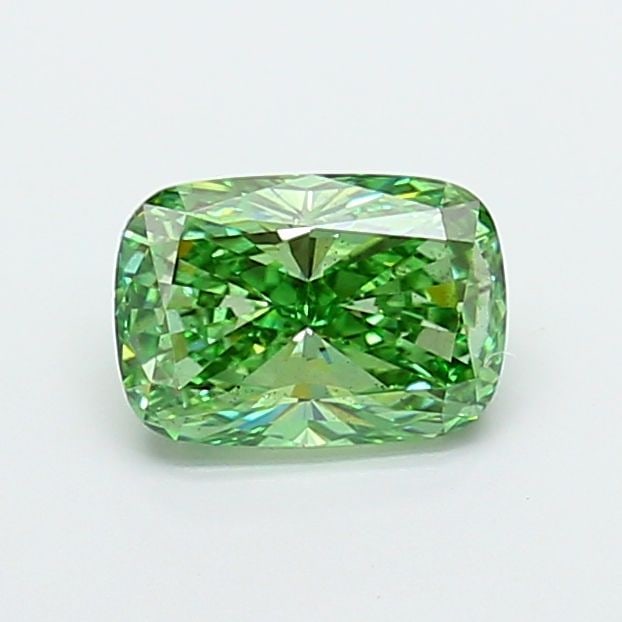 Loose Diamond - CUSHION MODIFIED 2.02ct Fancy Vivid Green VS2: Loose Diamond - CUSHION MODIFIED 2.02ct Fancy Vivid Green VS2 Source: This is a real non-mined Diamond that has been grown in a lab Shape: CUSHION MODIFIED Carats: 2.02 Color: Fancy Vivid Green Certif