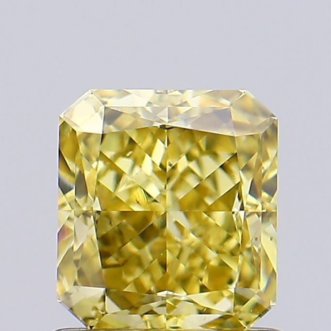 Loose Diamond - RADIANT 0.96ct Fancy Intense Gray Yellow VS2: Loose Diamond - RADIANT 0.96ct Fancy Intense Gray Yellow VS2 Source: This is a real non-mined Diamond that has been grown in a lab Shape: RADIANT Carats: 0.96 Color: Fancy Intense Gray Yellow