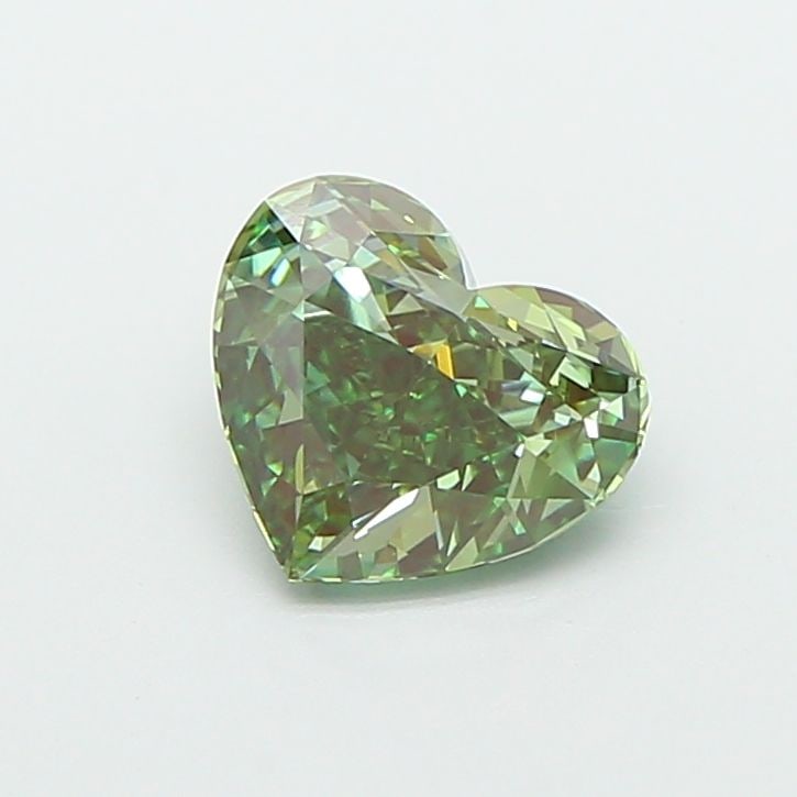 Loose Diamond - HEART 1.03ct Fancy Vivid Green VVS2: Loose Diamond - HEART 1.03ct Fancy Vivid Green VVS2 Source: This is a real non-mined Diamond that has been grown in a lab Shape: HEART Carats: 1.03 Color: Fancy Vivid Green Certification: IGI Video: