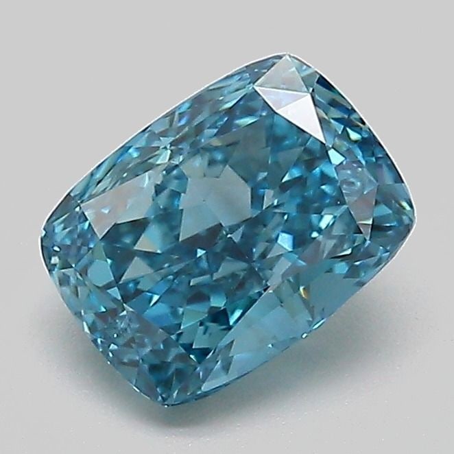 Loose Diamond - CUSHION MODIFIED 1.34ct Fancy Vivid Blue VVS2: Loose Diamond - CUSHION MODIFIED 1.34ct Fancy Vivid Blue VVS2 Source: This is a real non-mined Diamond that has been grown in a lab Shape: CUSHION MODIFIED Carats: 1.34 Color: Fancy Vivid Blue Certifi