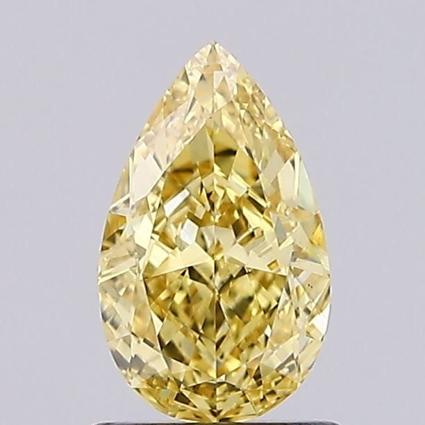 Loose Diamond - PEAR 1.08ct Fancy Intense Yellow VVS2: Loose Diamond - PEAR 1.08ct Fancy Intense Yellow VVS2 Source: This is a real non-mined Diamond that has been grown in a lab Shape: PEAR Carats: 1.08 Color: Fancy Intense Yellow Certification: IGI Vide