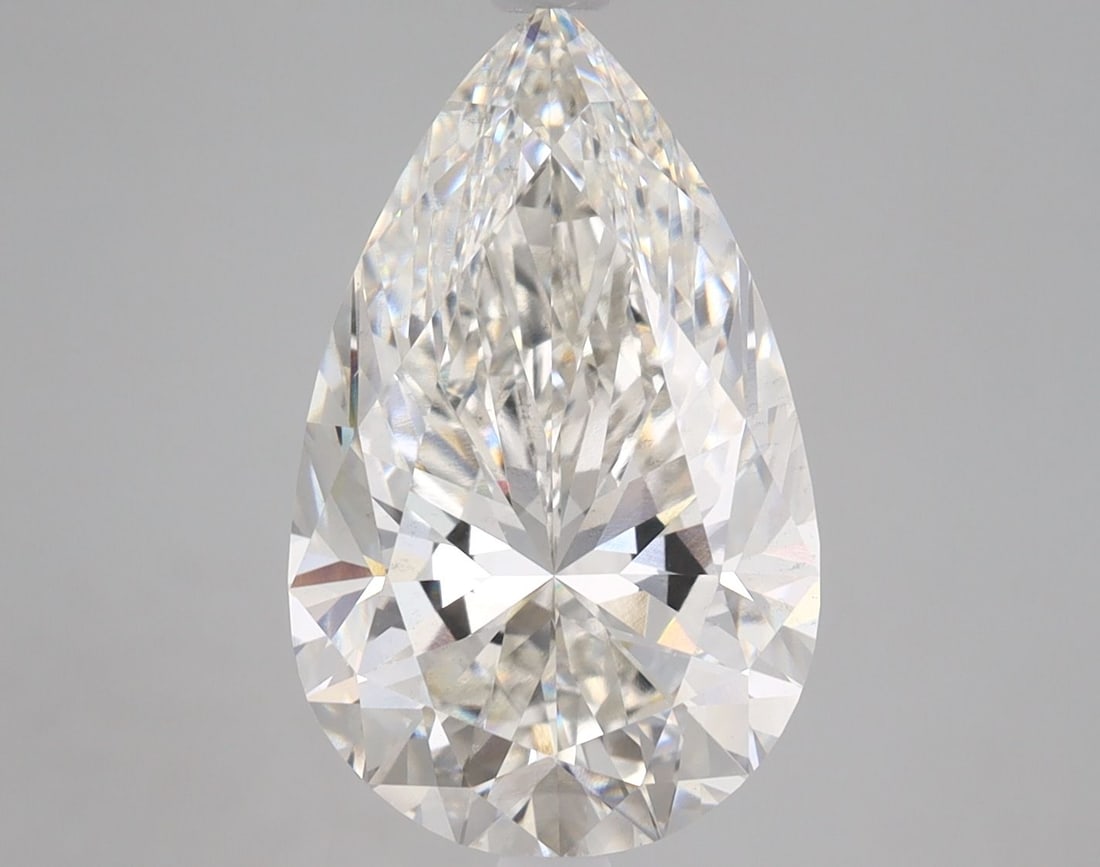 Loose Diamond - PEAR 5.21ct G VS2: Loose Diamond - PEAR 5.21ct G VS2 Source: This is a real non-mined Diamond that has been grown in a lab Shape: PEAR Carats: 5.21 Color: G Clarity: VS2 Certification: IGI Video:
