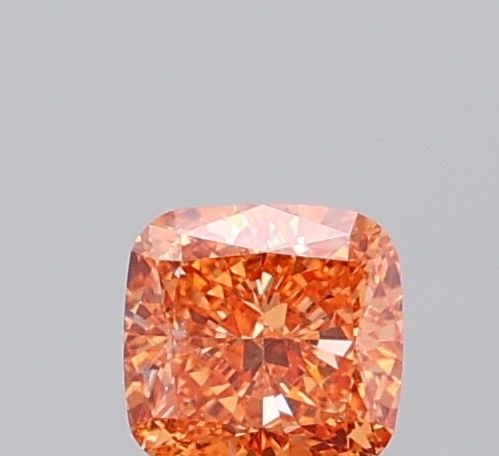 Loose Diamond - CUSHION MODIFIED 0.52ct Fancy Vivid Orange SI1: Loose Diamond - CUSHION MODIFIED 0.52ct Fancy Vivid Orange SI1 Source: This is a real non-mined Diamond that has been grown in a lab Shape: CUSHION MODIFIED Carats: 0.52 Color: Fancy Vivid Orange Cert