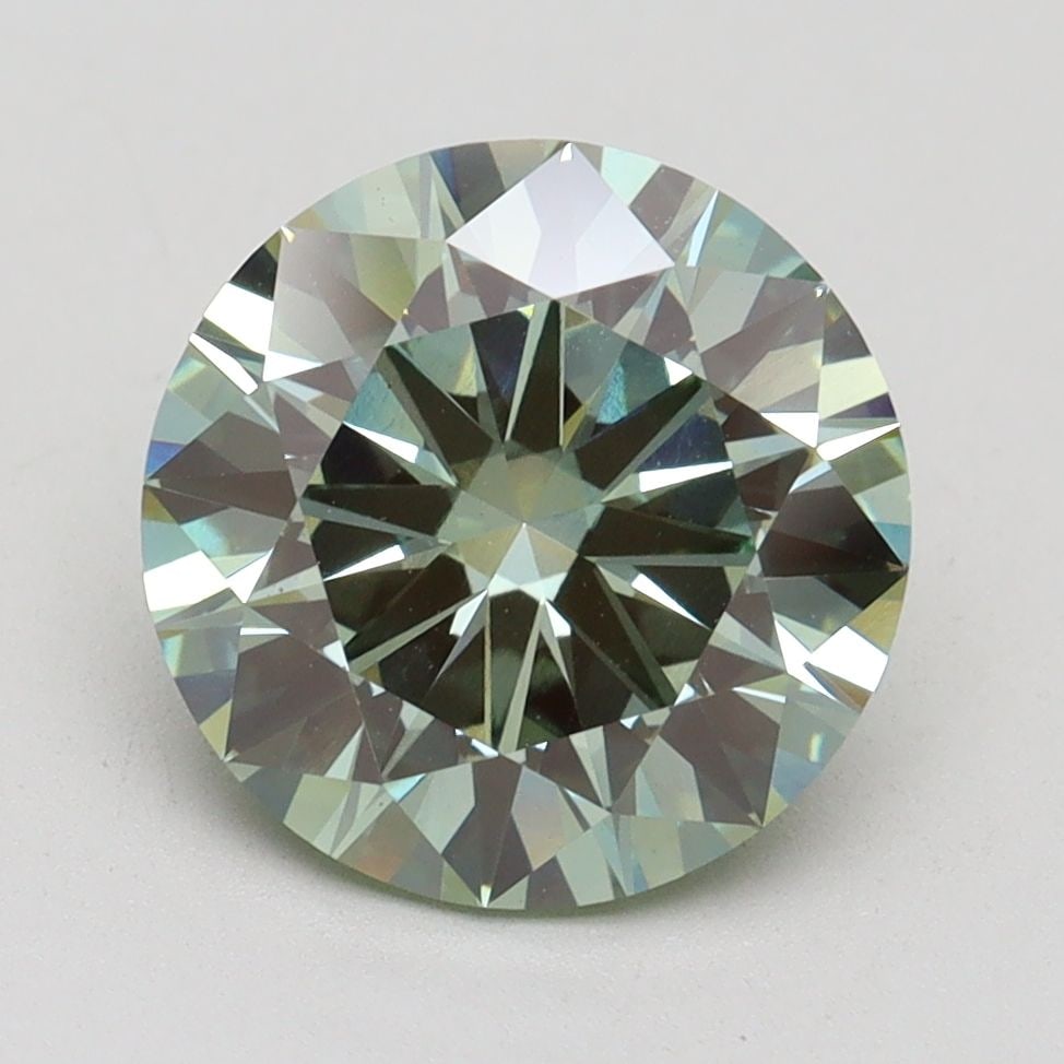 Loose Diamond - ROUND 3.03ct Fancy Vivid Green VS1: Loose Diamond - ROUND 3.03ct Fancy Vivid Green VS1 Source: This is a real non-mined Diamond that has been grown in a lab Shape: ROUND Carats: 3.03 Color: Fancy Vivid Green Certification: IGI Video: