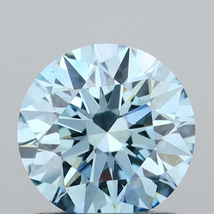 Ideal Loose Diamond - ROUND 1.02ct Fancy Vivid Blue VS1: Ideal Loose Diamond - ROUND 1.02ct Fancy Vivid Blue VS1 Source: This is a real non-mined Diamond that has been grown in a lab Shape: ROUND Carats: 1.02 Color: Fancy Vivid Blue Certification: IGI
