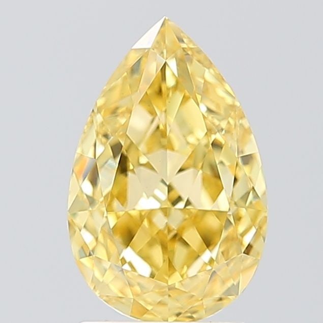 Loose Diamond - PEAR 2.42ct Fancy Intense Yellow VVS2: Loose Diamond - PEAR 2.42ct Fancy Intense Yellow VVS2 Source: This is a real non-mined Diamond that has been grown in a lab Shape: PEAR Carats: 2.42 Color: Fancy Intense Yellow Certification: IGI Vide