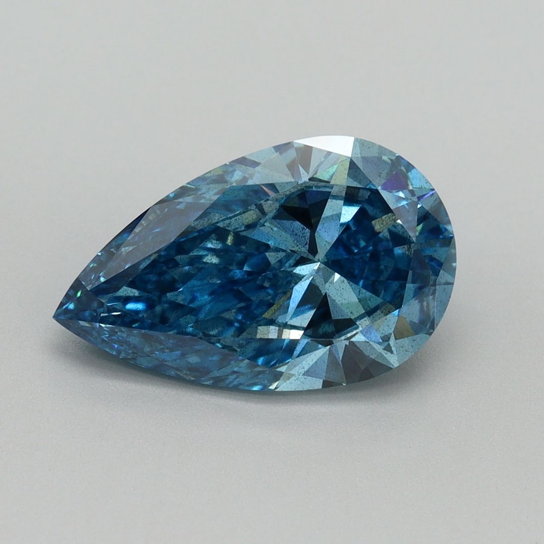 Loose Diamond - PEAR 3.14ct Fancy Vivid Blue SI2 (1 of 1)