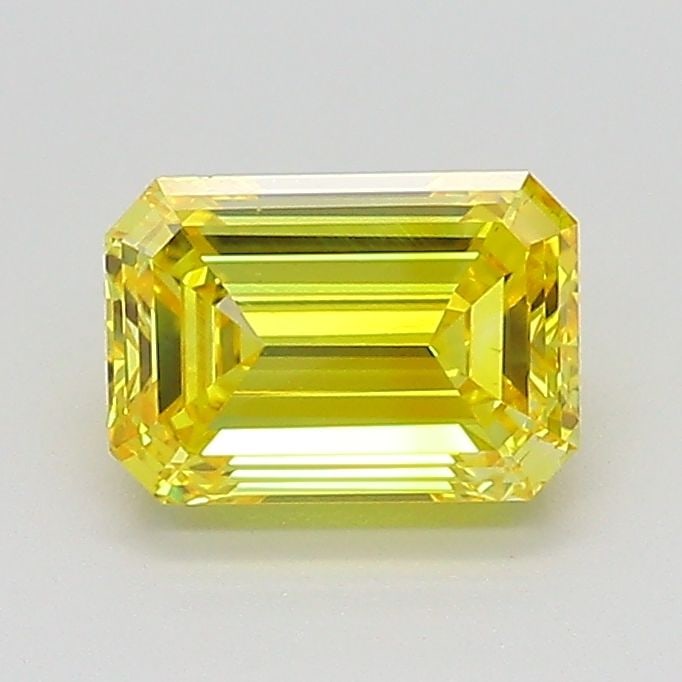 Loose Diamond - EMERALD 1.0ct Fancy Vivid Yellow VS1: Loose Diamond - EMERALD 1.0ct Fancy Vivid Yellow VS1 Source: This is a real non-mined Diamond that has been grown in a lab Shape: EMERALD Carats: 1.0 Color: Fancy Vivid Yellow Certification: IGI Video