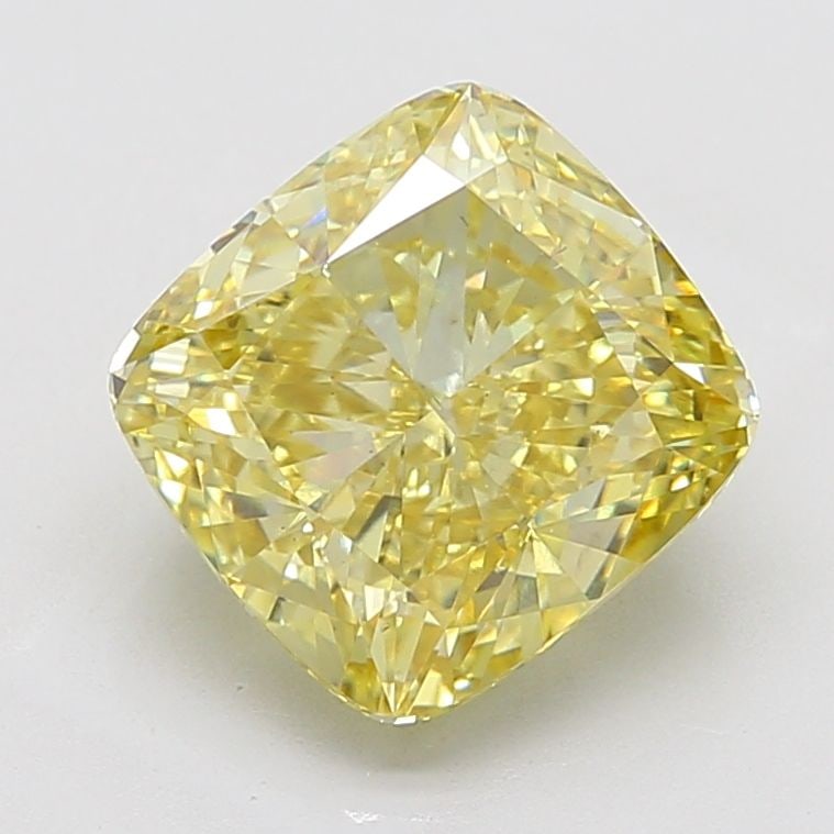 Loose Diamond - CUSHION MODIFIED 6.52ct Fancy Intense Yellow VS2: Loose Diamond - CUSHION MODIFIED 6.52ct Fancy Intense Yellow VS2 Source: This is a real non-mined Diamond that has been grown in a lab Shape: CUSHION MODIFIED Carats: 6.52 Color: Fancy Intense Yellow 