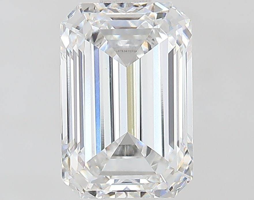 Loose Diamond - EMERALD 1.59ct D VVS2: Loose Diamond - EMERALD 1.59ct D VVS2 Source: This is a real non-mined Diamond that has been grown in a lab Shape: EMERALD Carats: 1.59 Color: D Clarity: VVS2 Certification: IGI Video: