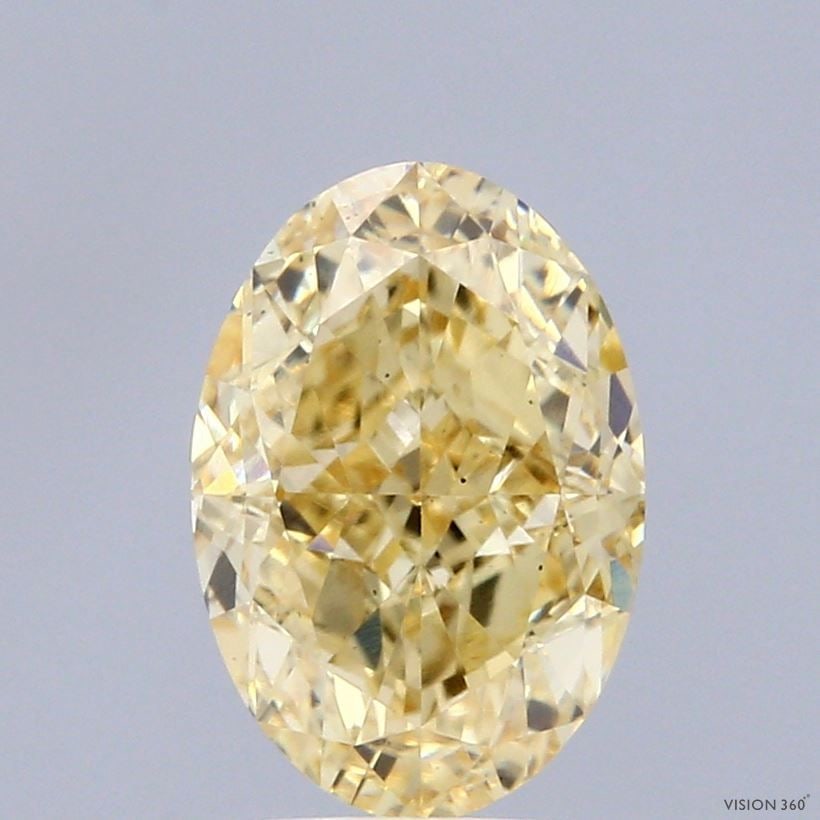 Loose Diamond - OVAL 2.6ct Fancy Intense Yellow VS2: Loose Diamond - OVAL 2.6ct Fancy Intense Yellow VS2 Source: This is a real non-mined Diamond that has been grown in a lab Shape: OVAL Carats: 2.6 Color: Fancy Intense Yellow Certification: IGI Video: