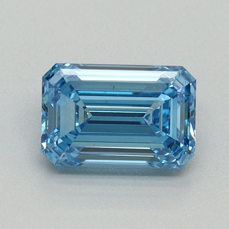 Loose Diamond - EMERALD 1.01ct Fancy Vivid Blue VS1: Loose Diamond - EMERALD 1.01ct Fancy Vivid Blue VS1 Source: This is a real non-mined Diamond that has been grown in a lab Shape: EMERALD Carats: 1.01 Color: Fancy Vivid Blue Certification: IGI Video: