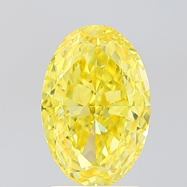 Loose Diamond - OVAL 2.0ct Fancy Vivid Yellow VS2: Loose Diamond - OVAL 2.0ct Fancy Vivid Yellow VS2 Source: This is a real non-mined Diamond that has been grown in a lab Shape: OVAL Carats: 2.0 Color: Fancy Vivid Yellow Certification: IGI Video:
