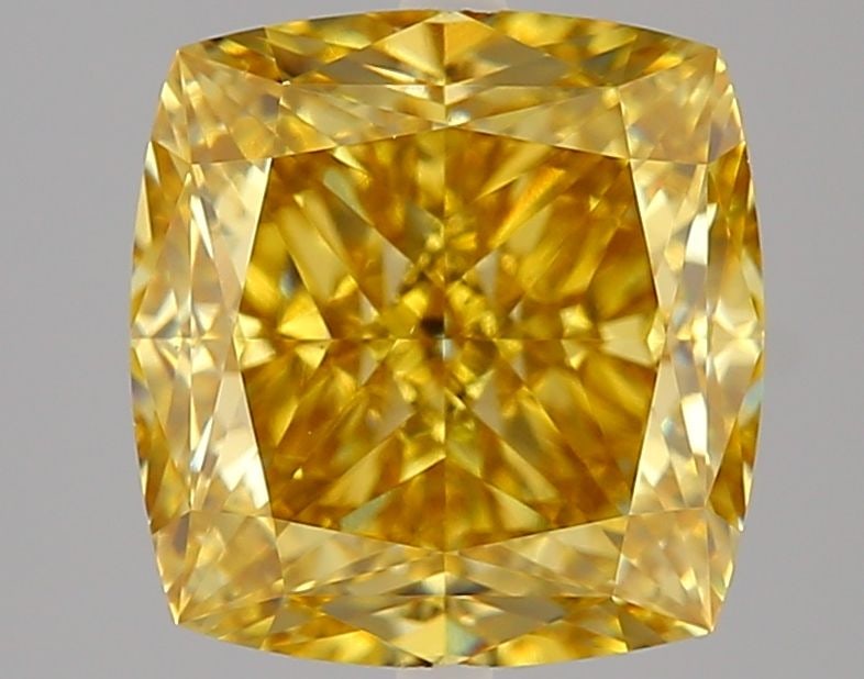 Loose Diamond - CUSHION MODIFIED 4.01ct Fancy Intense Yellow VS1: Loose Diamond - CUSHION MODIFIED 4.01ct Fancy Intense Yellow VS1 Source: This is a real non-mined Diamond that has been grown in a lab Shape: CUSHION MODIFIED Carats: 4.01 Color: Fancy Intense Yellow 