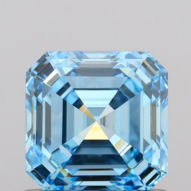 Loose Diamond - ASSCHER 1.03ct Fancy Vivid Blue VVS1: Loose Diamond - ASSCHER 1.03ct Fancy Vivid Blue VVS1 Source: This is a real non-mined Diamond that has been grown in a lab Shape: ASSCHER Carats: 1.03 Color: Fancy Vivid Blue Certification: IGI Video: