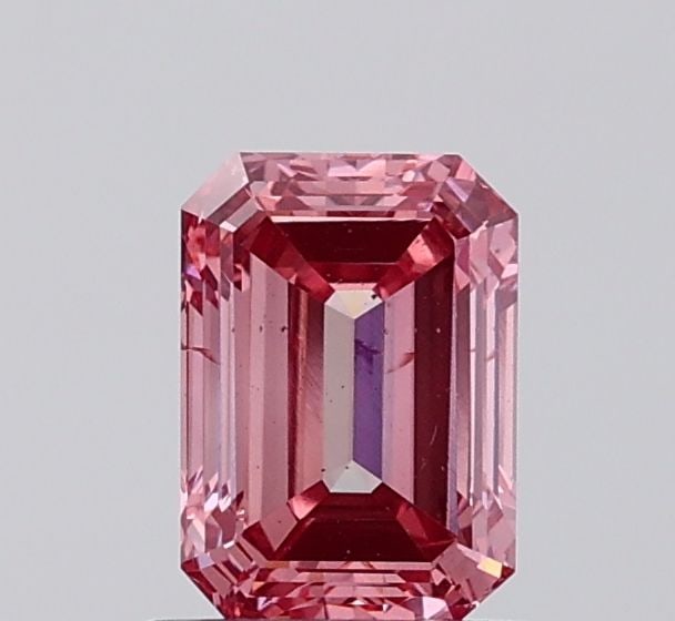 Loose Diamond - EMERALD 1.11ct Fancy Vivid Pink SI2: Loose Diamond - EMERALD 1.11ct Fancy Vivid Pink SI2 Source: This is a real non-mined Diamond that has been grown in a lab Shape: EMERALD Carats: 1.11 Color: Fancy Vivid Pink Certification: IGI Video: