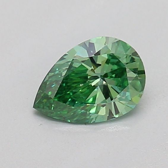 Loose Diamond - PEAR 0.28ct Fancy Vivid Green VVS2: Loose Diamond - PEAR 0.28ct Fancy Vivid Green VVS2 Source: This is a real non-mined Diamond that has been grown in a lab Shape: PEAR Carats: 0.28 Color: Fancy Vivid Green Certification: IGI The Diamon