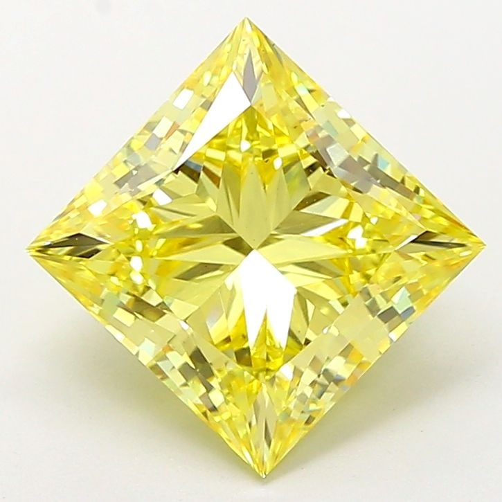 Loose Diamond - PRINCESS 5.1ct Fancy Vivid Yellow VS2: Loose Diamond - PRINCESS 5.1ct Fancy Vivid Yellow VS2 Source: This is a real non-mined Diamond that has been grown in a lab Shape: PRINCESS Carats: 5.1 Color: Fancy Vivid Yellow Certification: IGI Vid