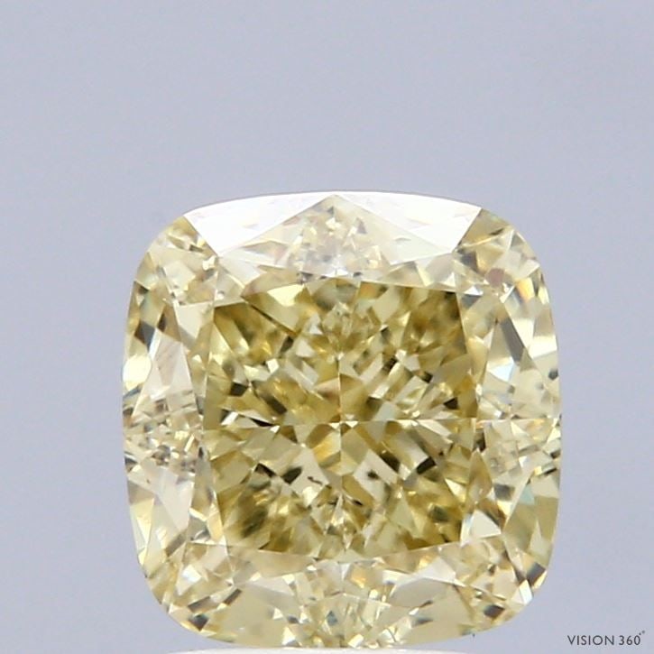 Loose Diamond - CUSHION MODIFIED 2.62ct Fancy Intense Yellow VS2: Loose Diamond - CUSHION MODIFIED 2.62ct Fancy Intense Yellow VS2 Source: This is a real non-mined Diamond that has been grown in a lab Shape: CUSHION MODIFIED Carats: 2.62 Color: Fancy Intense Yellow 