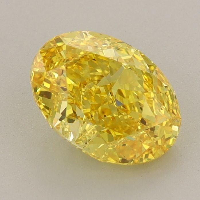 Loose Diamond - OVAL 1.54ct Fancy Vivid Yellow VVS1: Loose Diamond - OVAL 1.54ct Fancy Vivid Yellow VVS1 Source: This is a real non-mined Diamond that has been grown in a lab Shape: OVAL Carats: 1.54 Color: Fancy Vivid Yellow Certification: IGI The Diam