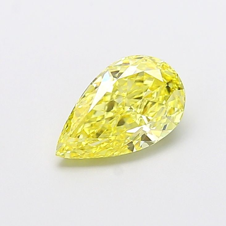 Loose Diamond - PEAR 1.53ct Fancy Intense Yellow VVS2: Loose Diamond - PEAR 1.53ct Fancy Intense Yellow VVS2 Source: This is a real non-mined Diamond that has been grown in a lab Shape: PEAR Carats: 1.53 Color: Fancy Intense Yellow Certification: IGI Vide