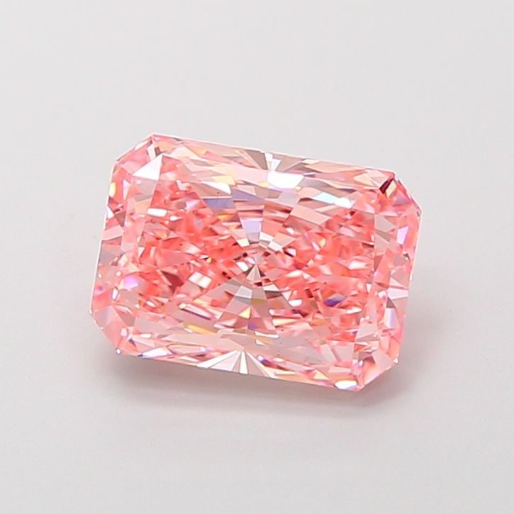 Loose Diamond - RADIANT 2.54ct Fancy Vivid Pink VS1: Loose Diamond - RADIANT 2.54ct Fancy Vivid Pink VS1 Source: This is a real non-mined Diamond that has been grown in a lab Shape: RADIANT Carats: 2.54 Color: Fancy Vivid Pink Certification: IGI Video: