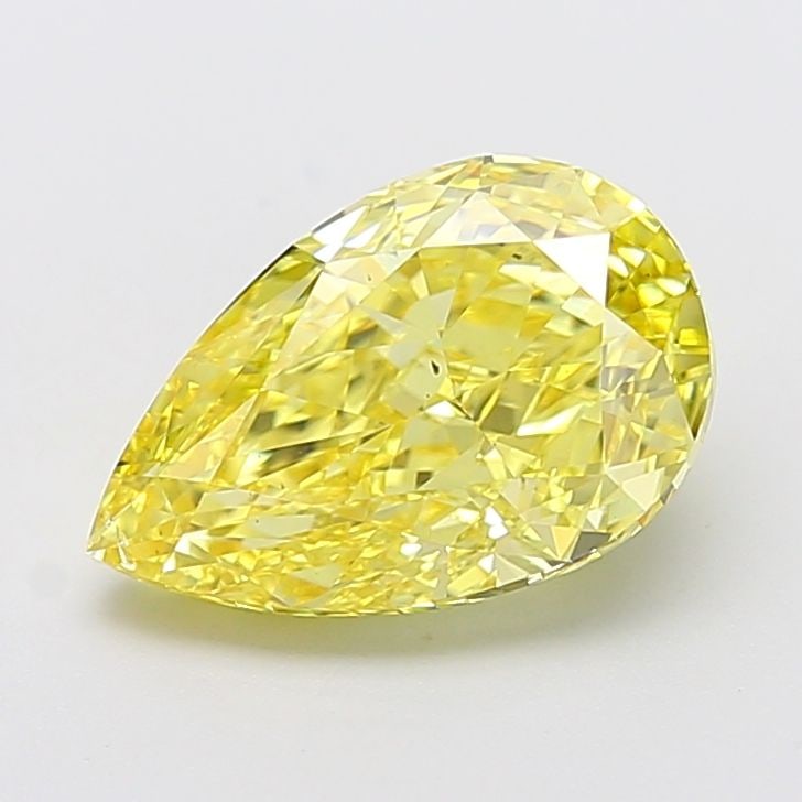 Loose Diamond - PEAR 4.01ct Fancy Intense Yellow VS2: Loose Diamond - PEAR 4.01ct Fancy Intense Yellow VS2 Source: This is a real non-mined Diamond that has been grown in a lab Shape: PEAR Carats: 4.01 Color: Fancy Intense Yellow Certification: IGI The D