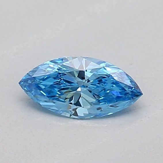 Loose Diamond - MARQUISE 0.14ct Fancy Vivid Blue VS1: Loose Diamond - MARQUISE 0.14ct Fancy Vivid Blue VS1 Source: This is a real non-mined Diamond that has been grown in a lab Shape: MARQUISE Carats: 0.14 Color: Fancy Vivid Blue Certification: IGI Video