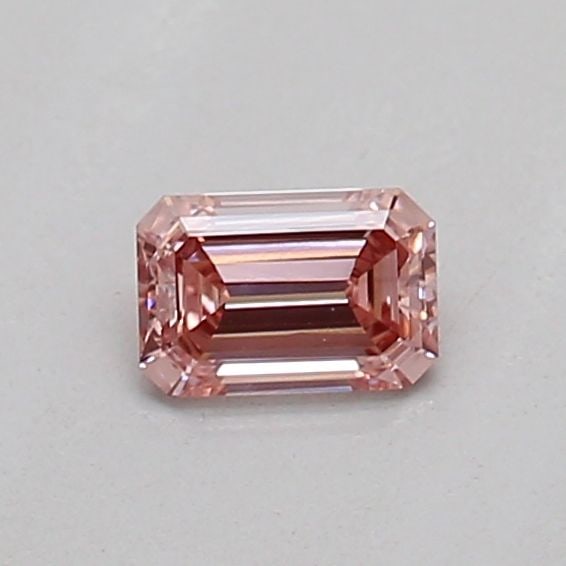 Loose Diamond - EMERALD 0.16ct Fancy Intense Brownish Pink VS1: Loose Diamond - EMERALD 0.16ct Fancy Intense Brownish Pink VS1 Source: This is a real non-mined Diamond that has been grown in a lab Shape: EMERALD Carats: 0.16 Color: Fancy Intense Brownish Pink Cert