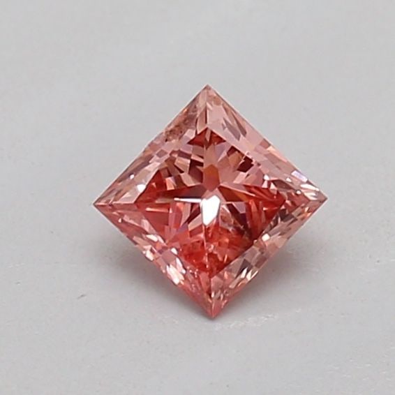 Loose Diamond - PRINCESS 0.19ct Fancy Vivid Brownish Pink VS1: Loose Diamond - PRINCESS 0.19ct Fancy Vivid Brownish Pink VS1 Source: This is a real non-mined Diamond that has been grown in a lab Shape: PRINCESS Carats: 0.19 Color: Fancy Vivid Brownish Pink Certif