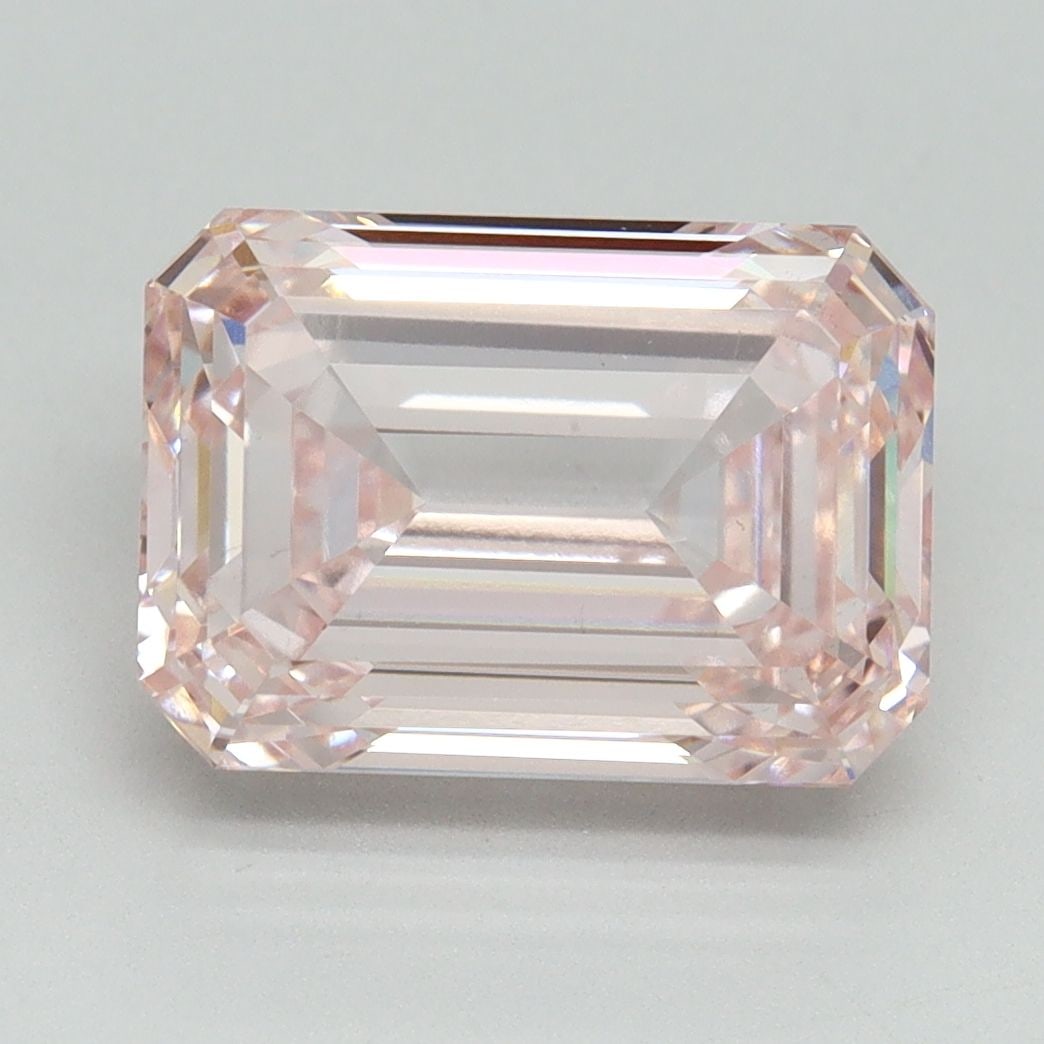 Loose Diamond - EMERALD 4.29ct Fancy Intense Pink VS1: Loose Diamond - EMERALD 4.29ct Fancy Intense Pink VS1 Source: This is a real non-mined Diamond that has been grown in a lab Shape: EMERALD Carats: 4.29 Color: Fancy Intense Pink Certification: IGI Vid