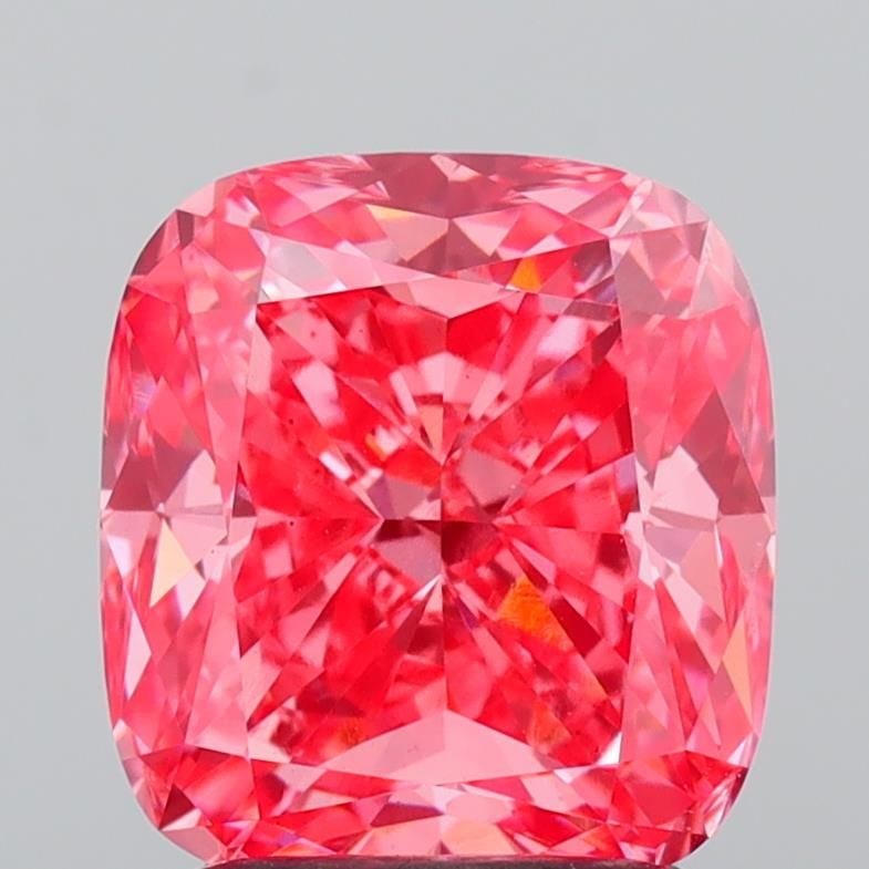 Loose Diamond - CUSHION MODIFIED 2.27ct Fancy Vivid Pink VS1: Loose Diamond - CUSHION MODIFIED 2.27ct Fancy Vivid Pink VS1 Source: This is a real non-mined Diamond that has been grown in a lab Shape: CUSHION MODIFIED Carats: 2.27 Color: Fancy Vivid Pink Certific