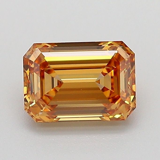 Loose Diamond - EMERALD 1.04ct Fancy Light Yellowish Brown VS1: Loose Diamond - EMERALD 1.04ct Fancy Light Yellowish Brown VS1 Source: This is a real non-mined Diamond that has been grown in a lab Shape: EMERALD Carats: 1.04 Color: Fancy Light Yellowish Brown Cert