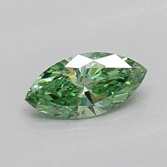 Loose Diamond - MARQUISE 0.15ct Fancy Vivid Green VVS2: Loose Diamond - MARQUISE 0.15ct Fancy Vivid Green VVS2 Source: This is a real non-mined Diamond that has been grown in a lab Shape: MARQUISE Carats: 0.15 Color: Fancy Vivid Green Certification: IGI Vi